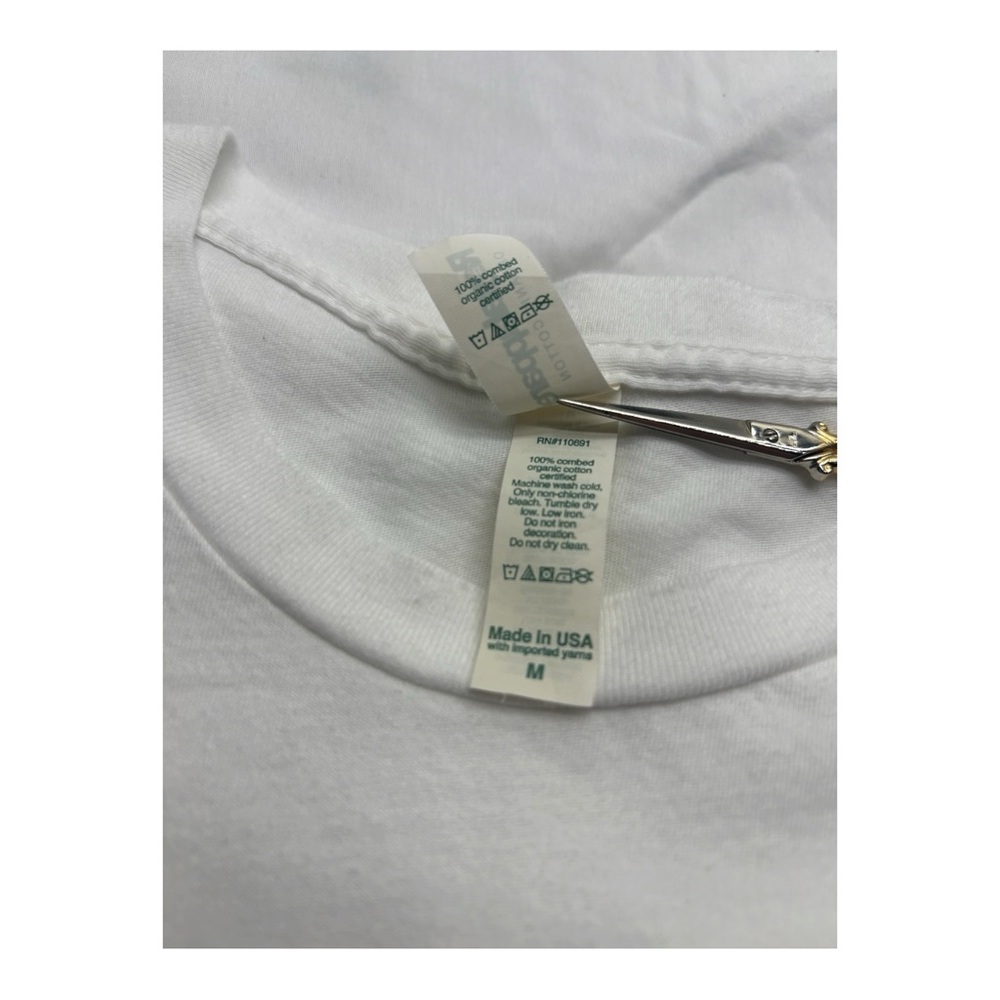 White Dave Matthews Band Logo Tee USA 100% Organic Cotton - Picture 4 of 6